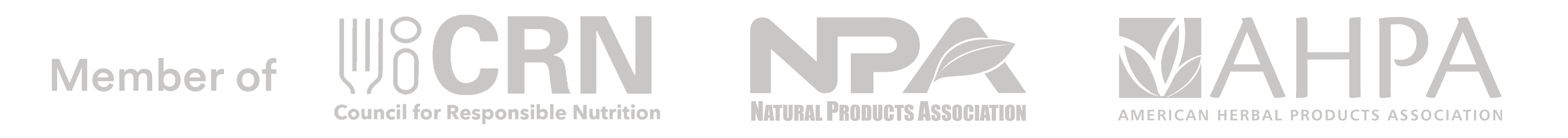 CRN, NPA and AHPA membership logos
